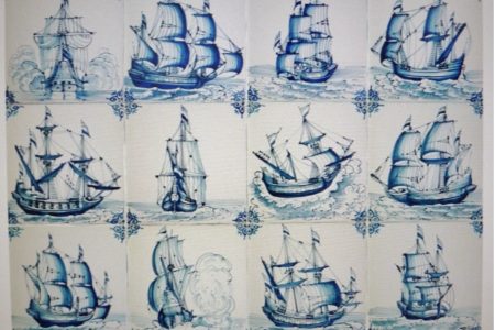 Een Harlinger Scheepstegel uit de Urker bodem!