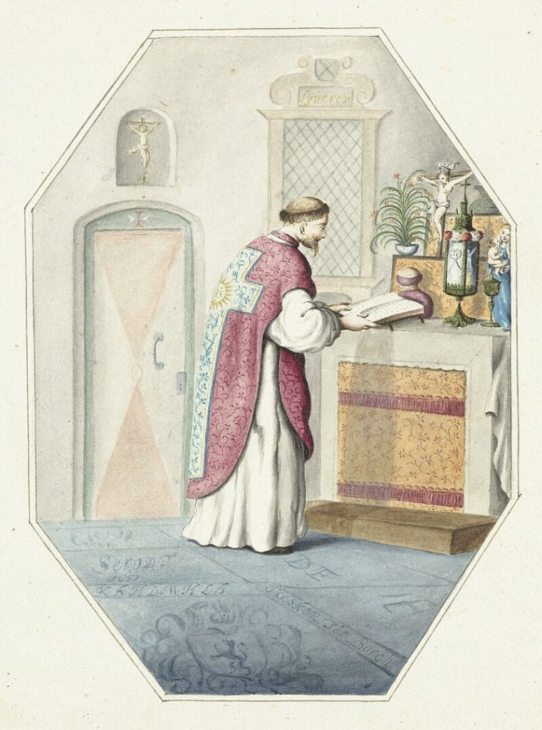 Priester-bij-het-altaar-17de-eeuw-Gesina-ter-Borch-Rijksmuseum